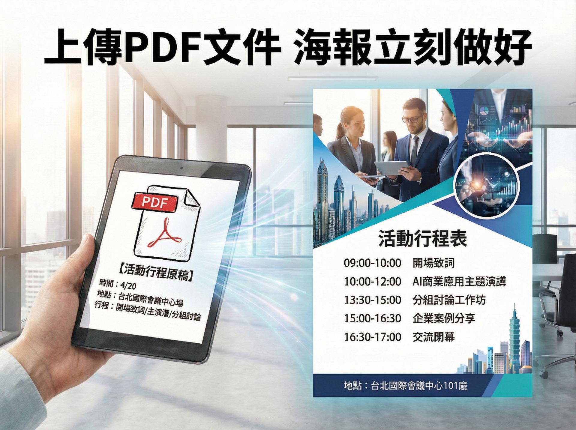 AI 一鍵生成活動海報